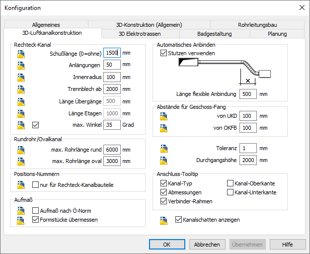 Konfiguration Linear AutoCAD