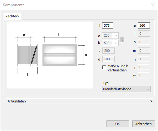 Kanal zeichnen Komponente Linear AutoCAD