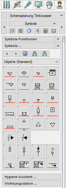 Schemaplanung Trinkwasser Linear AutoCAD