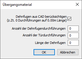 Übergangsmaterial Linear Building