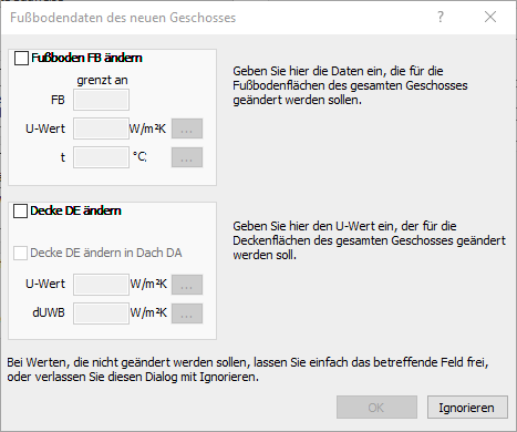 Dialog Fußboden neues Geschoss Linear Building