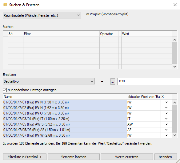 Dialog Suchen Ersetzen Linear Building