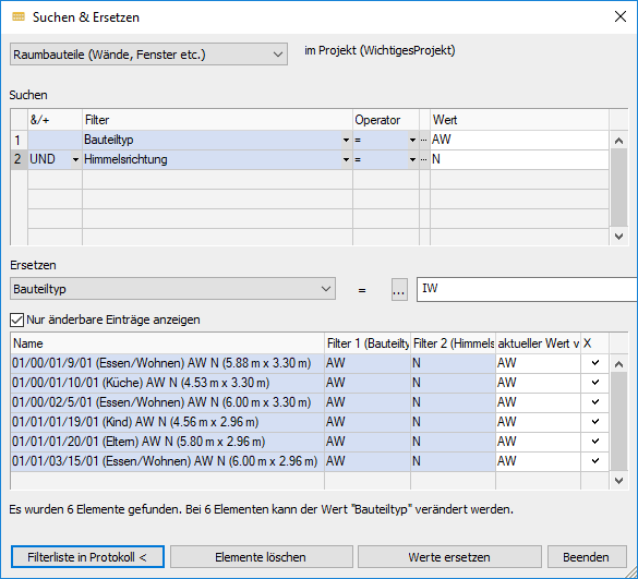 Dialog Suchen Ersetzen Linear Building