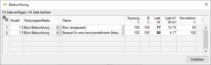 Dialog Beleuchtung Linear Building