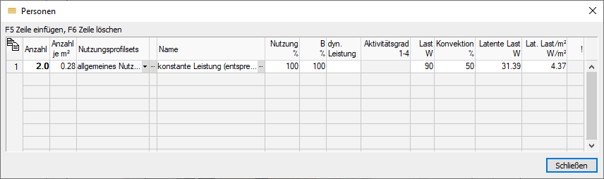 Dialog Personen Linear Building