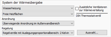 System Wärmeübergabe Linear Building