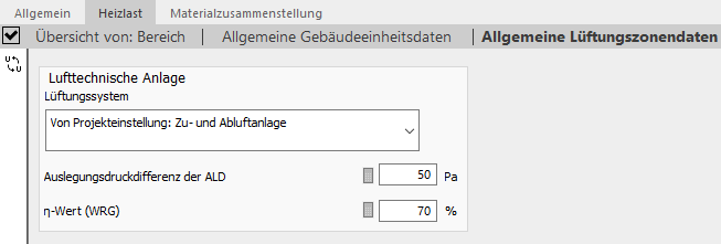 Lufttechnische Anlage Linear Building