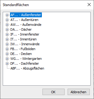 Standardflächen Linear Building