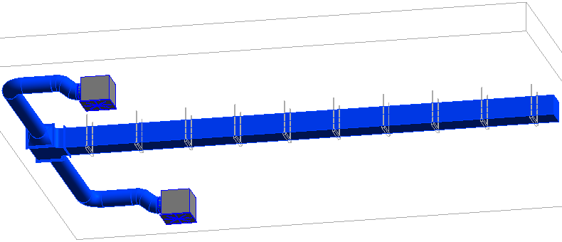 Luftkanal Schema Linear Revit