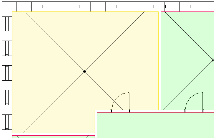 Konstruktionsfläche Raum Linear Revit