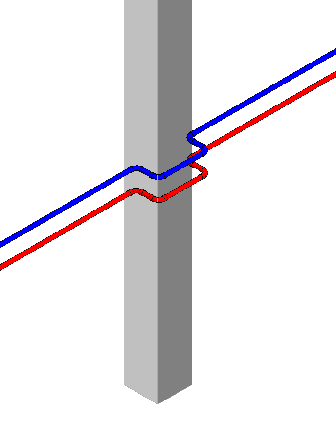 Leitungen Modell Linear Revit