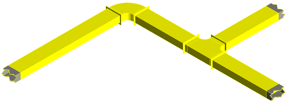 Skizze Modell Lüftung Linear Revit