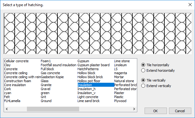 Details on Select a Type of Hatching - Knowledge Base Revit