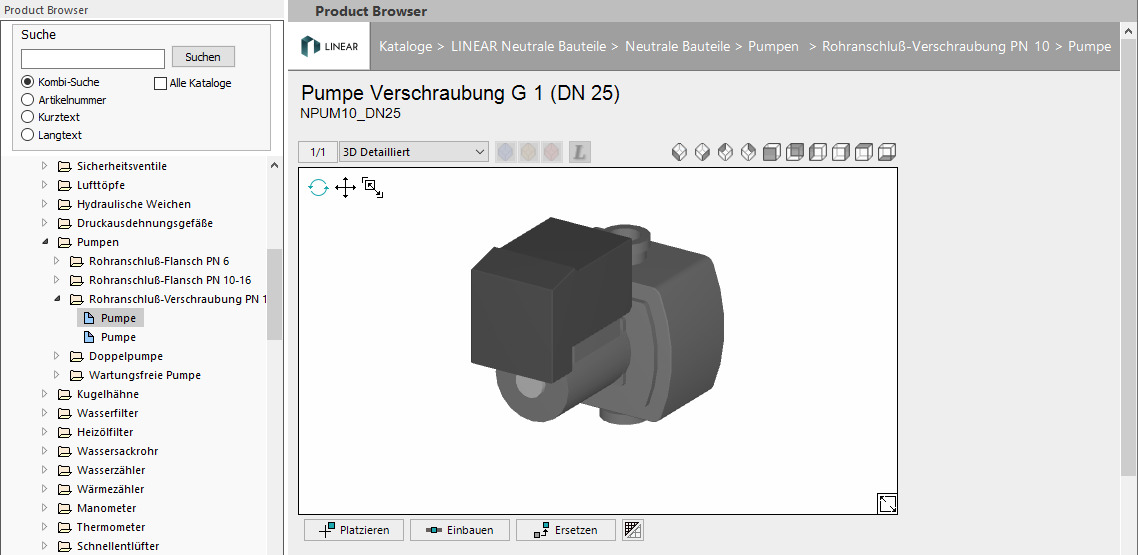 Product Browser CAD Browser Linear