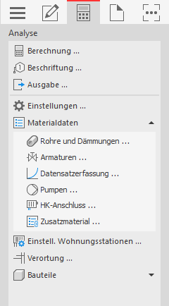 Berechnung Heizung Analyse Heating AutoCAD