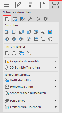 Tab "Werkzeuge" im Control Board der LINEAR Solutions für Autodesk AutoCAD