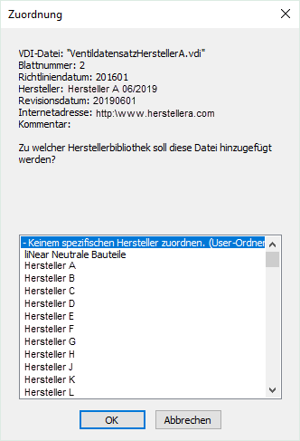 Zuordnung Dialog Linear AutoCAD