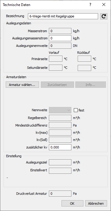 Technische Daten 6 Wege Linear AutoCAD