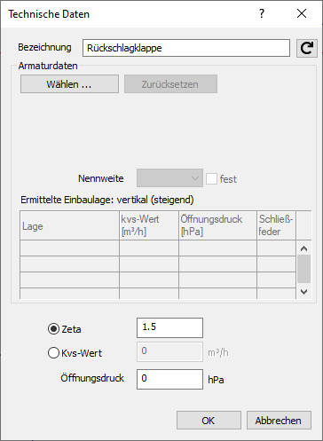 Technische Daten Bauteil Linear AutoCAD