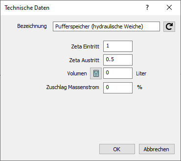 Technische Daten Pufferspeicher Linear AutoCAD