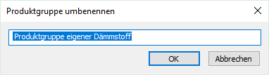 Produktgruppe umbenennen Linear Revit