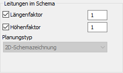 Bereich Leitungen im Schema in den LINEAR Solutions für Autodesk AutoCAD