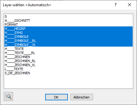 Layer wählen Linear AutoCAD