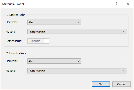 Dialog Materialauswahl Linear AutoCAD