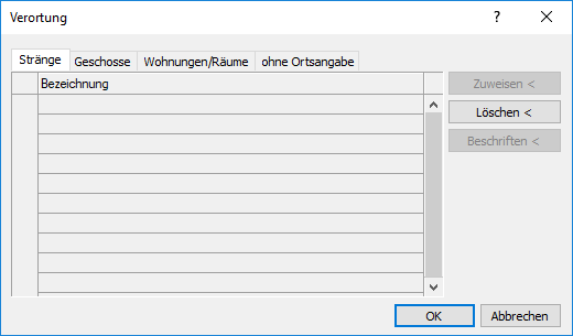 Dialog Verortung AutoCAD