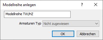 Dialog Modellreihe anlegen Linear AutoCAD