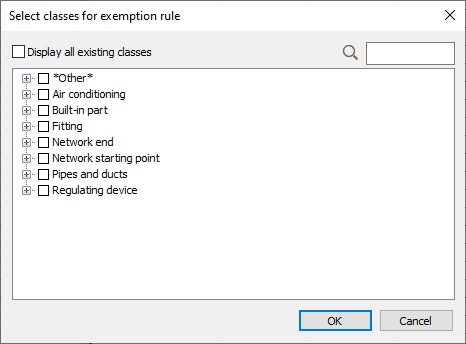 Dialog classes for exception rule in the LINEAR Solutions for Autodesk AutoCAD