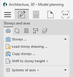 Tab Create the architecture discipline in LINEAR Solutions for Autodesk AutoCAD