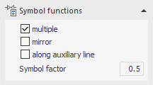 Symbol functions Linear AutoCAD