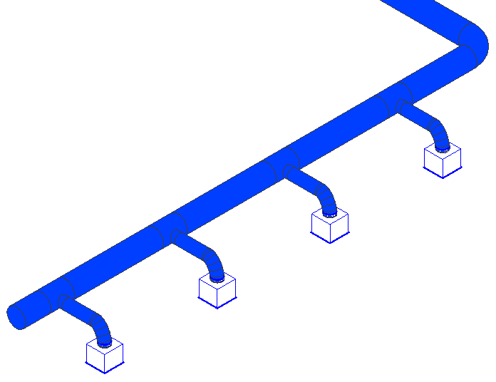 Outlets diffuson ventilation model Linear Revit