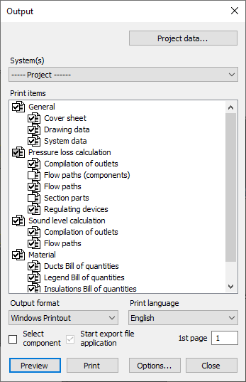 Analyse output Linear Revit