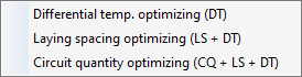 Panel heating context menu Linear Building