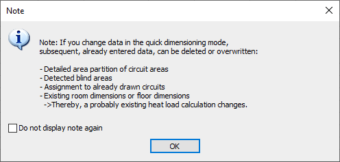 Dialog notification Linear Building