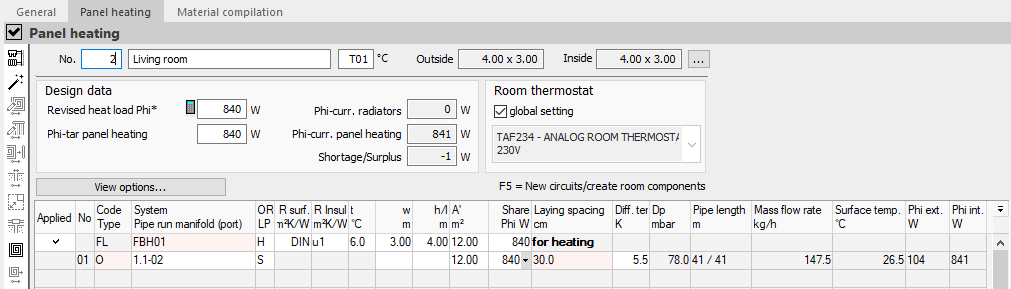 Module panel heating cooling Linear Building