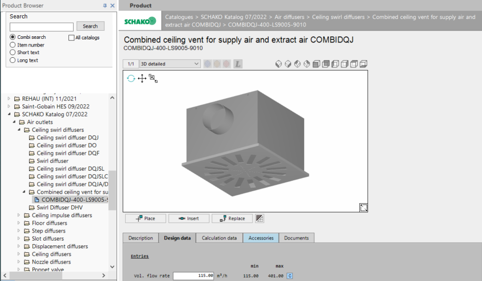 Product Browser Linear CAD Browser