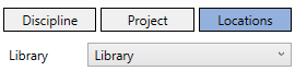 Library tab locations Linear Revit