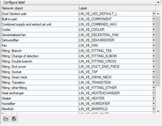 Configure label section - LINEAR Solutions for Autodesk Revit