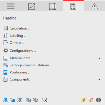 Analyse tab Linear Revit heating