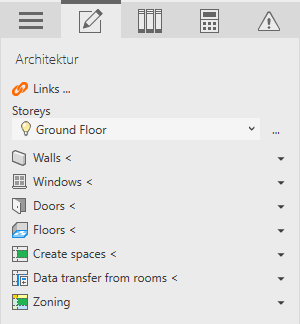 Construction tab architecture Linear Revit