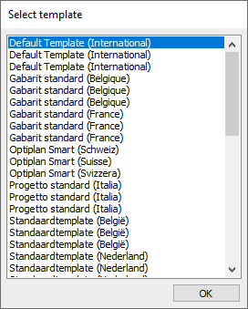 Select template Linear Building