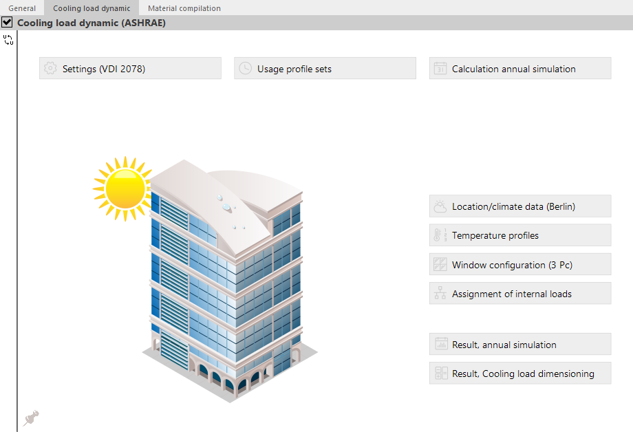 Cooling load dynamic project Linear Building