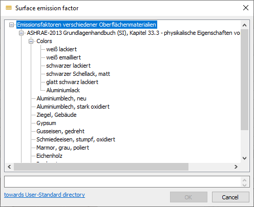 Emission factor AutoCAD