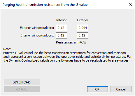 Purging U value Linear Building