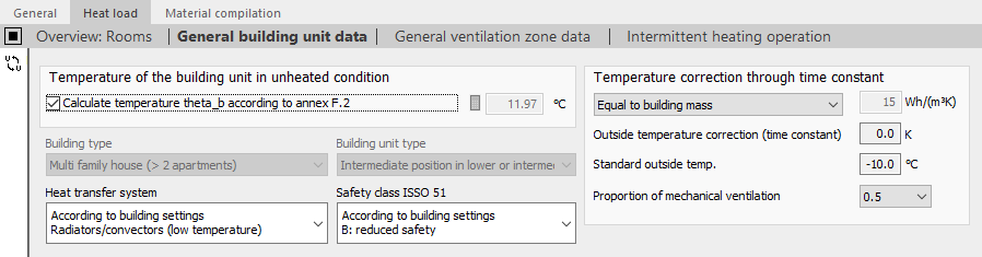 General building unit data Linear Building