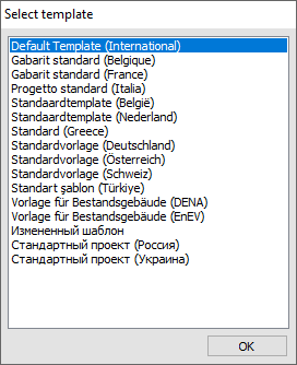 Select template Linear Building