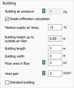 Building heat load SP Linear Building